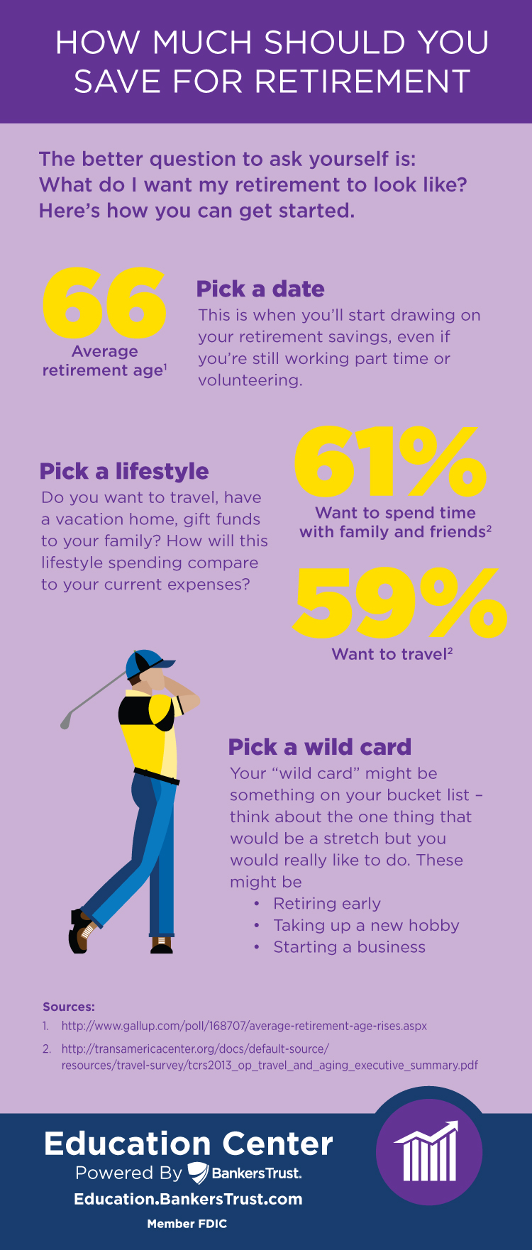 how much to save for retirement infographic